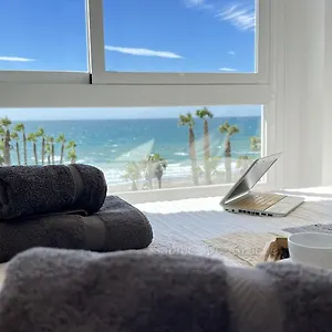 De La Cama A La Playa ! Vista Panoramica Al Mar Ruselo R408 Solo Adulto Apartamento Torrox